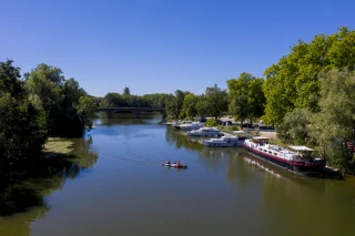 Halte nautique et canoë sur la Seille à Cuisery