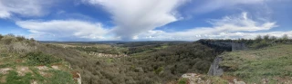 Vue panoramique depuis les Falaises de Saint Romain en Bourgogne